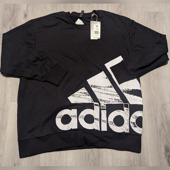 Adidas Essentials Brandlove French Terry Sweatshirt Men's Casual Tee HE1781 2XL - Picture 1 of 6